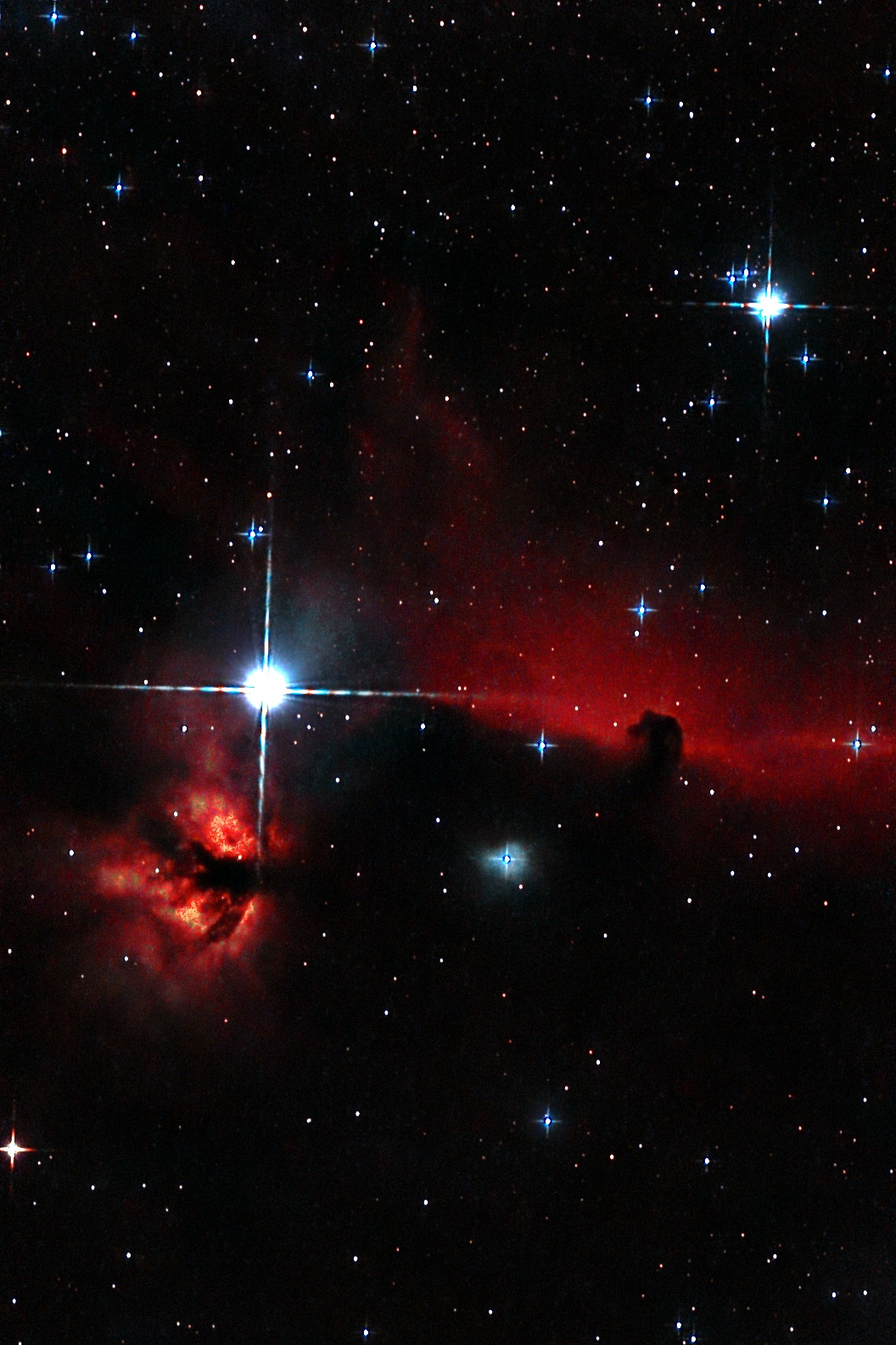 Horsehead + Flame Nebula