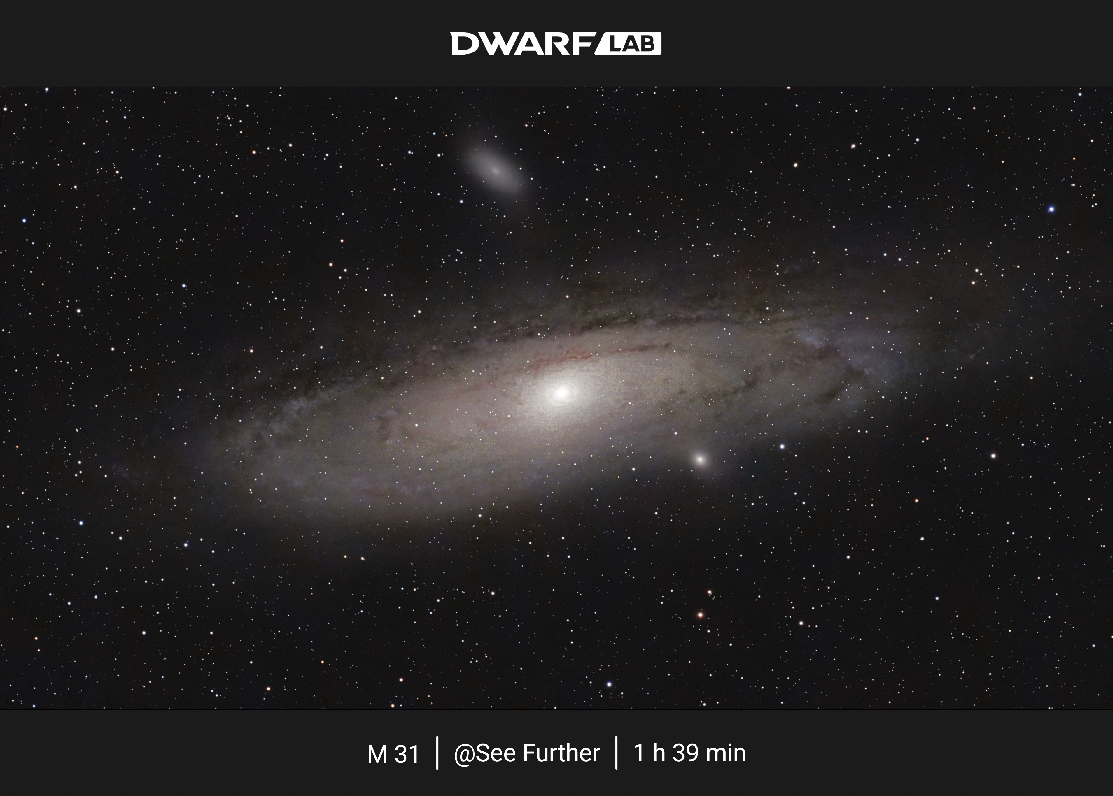 Andromeda Galaxie M31 + M32
