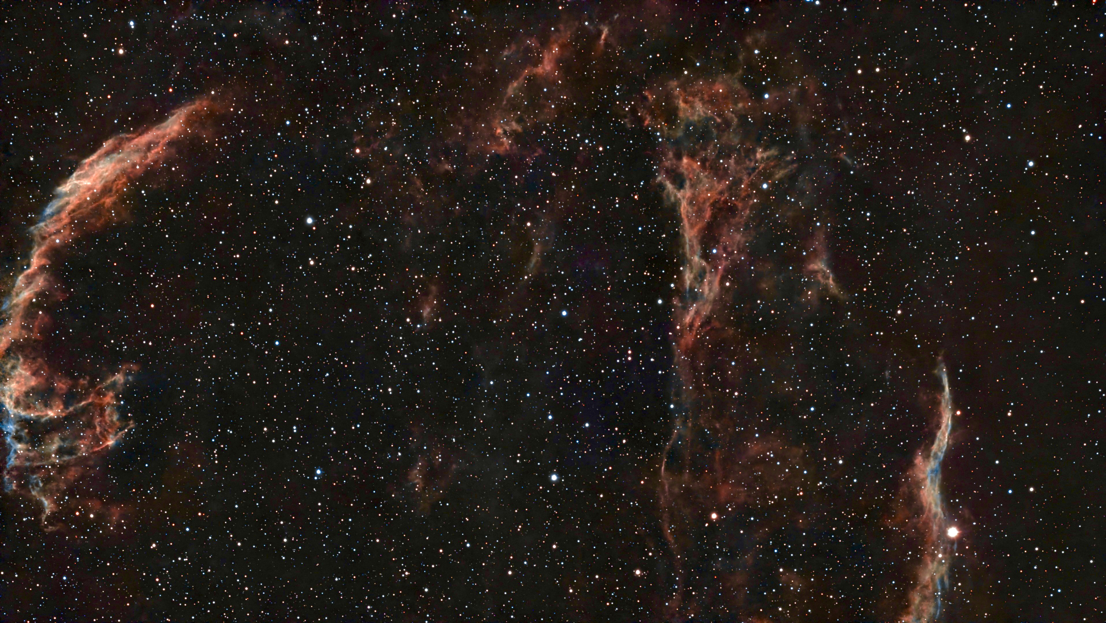 Veil Nebulas and Pickering’s Triangle