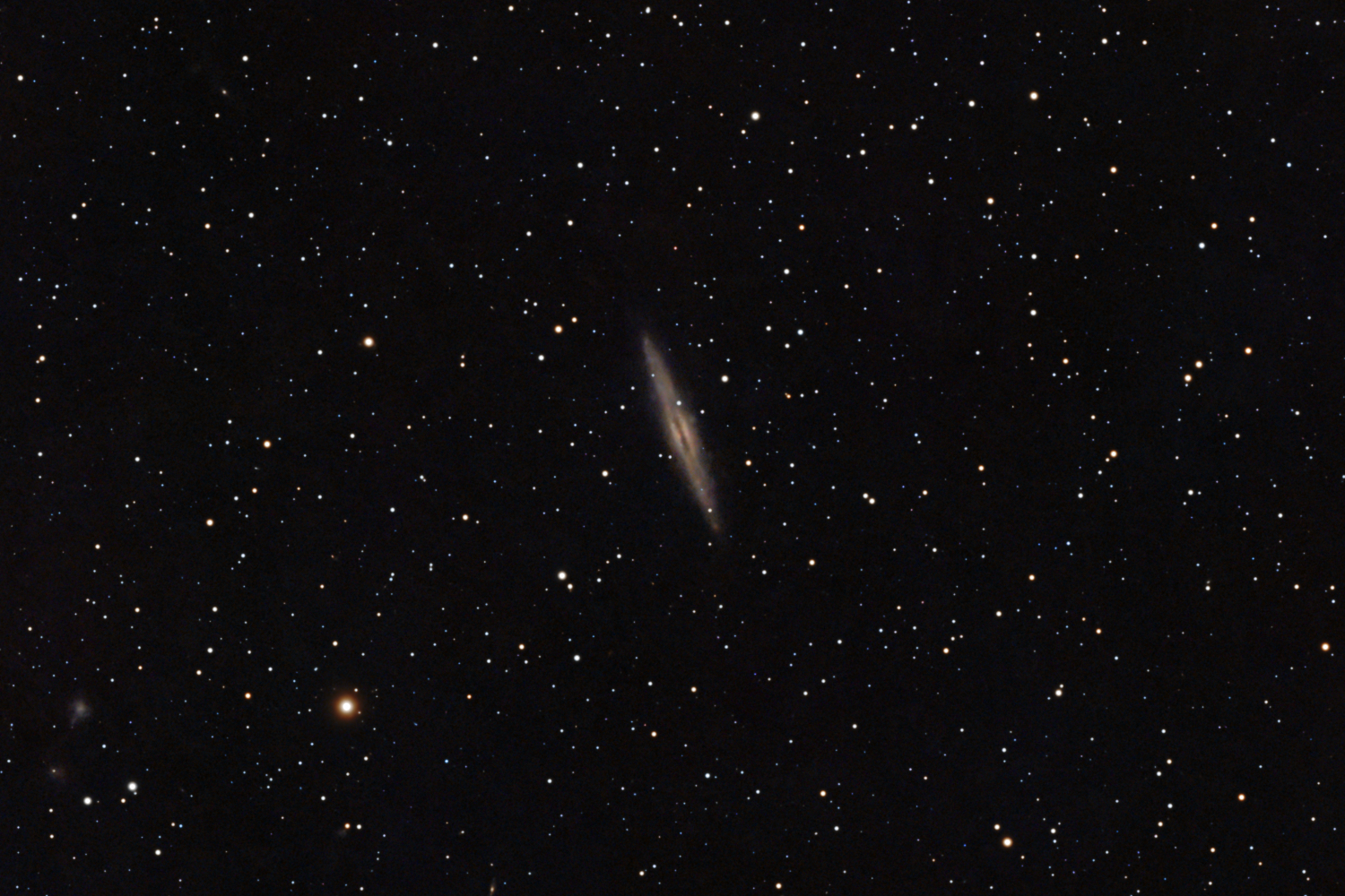 NGC 891 Silver Sliver Galaxy with Dwarf 3