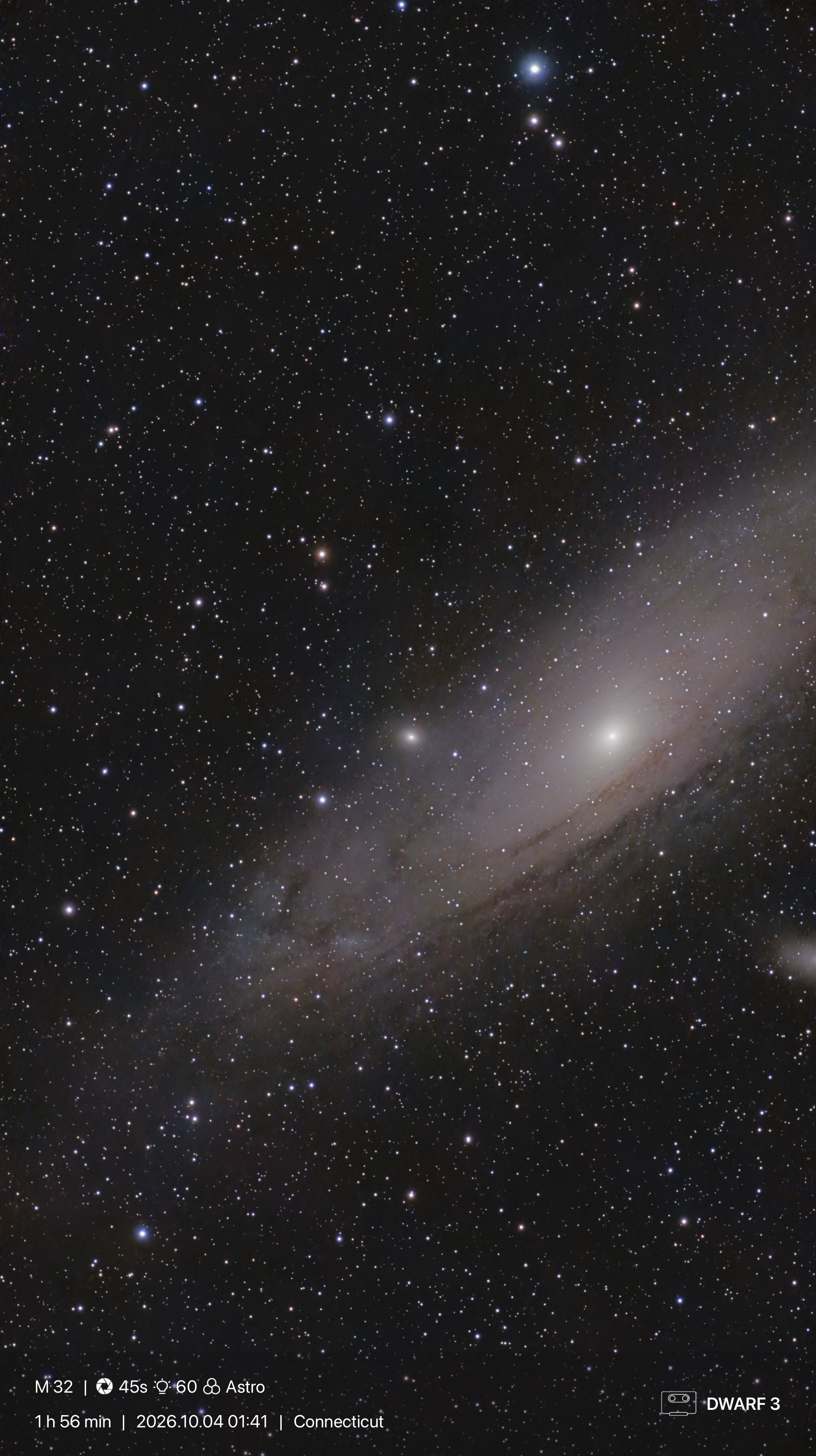 M32 tucked in with andromeda