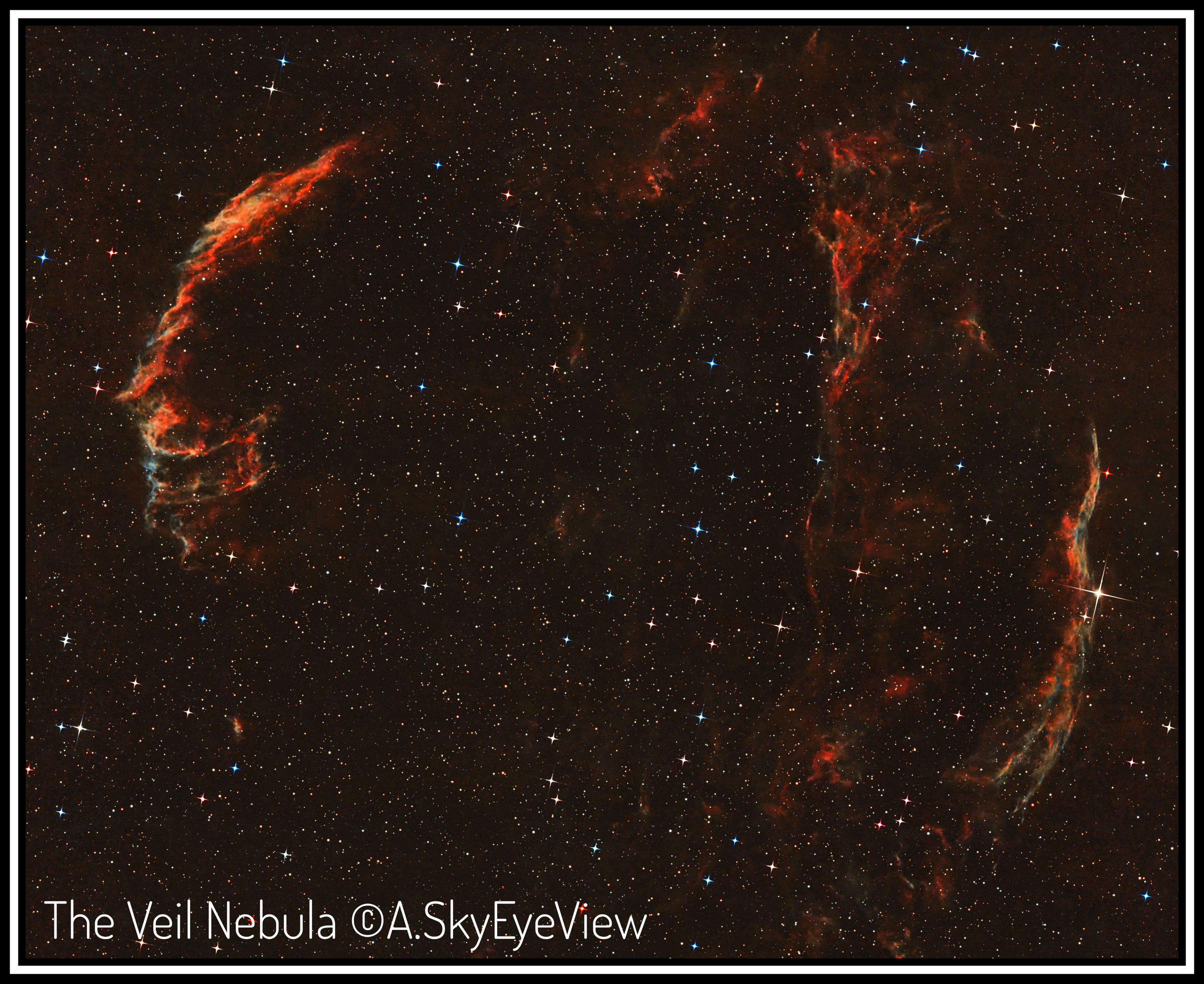 The Veil Nebula east and west.