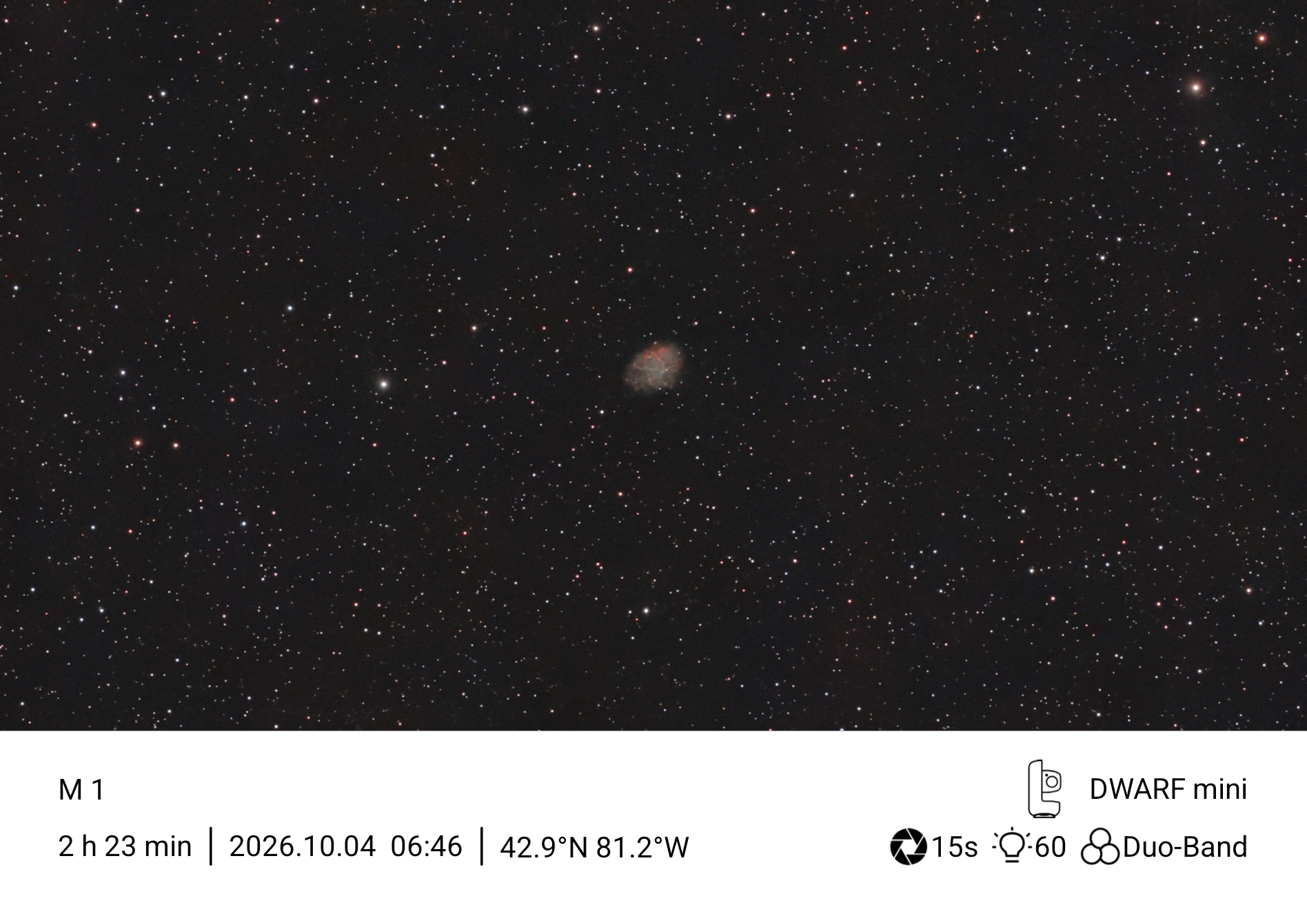 M1 , Crab Nebula