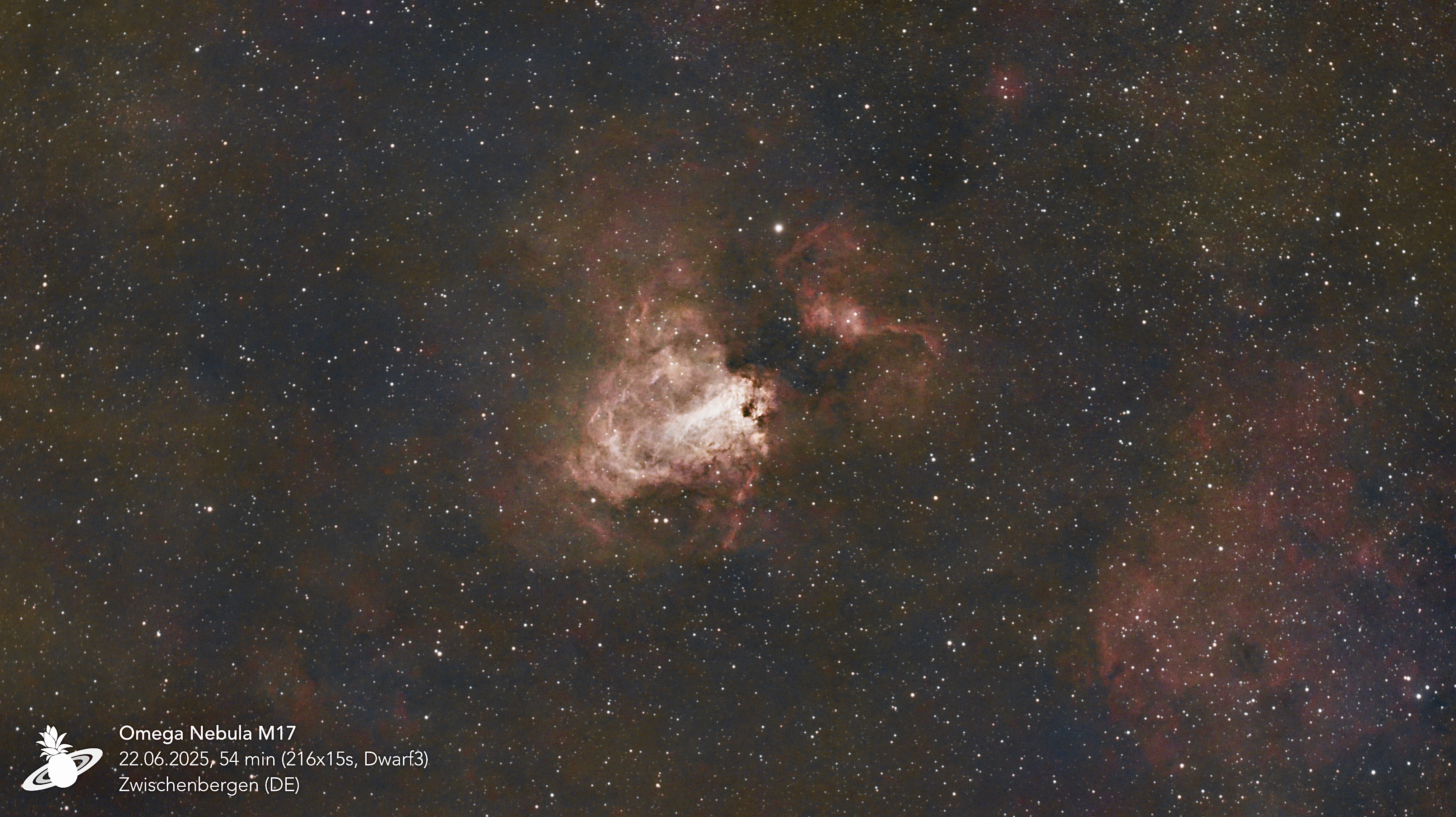 A midsummer Omega Nebula M17