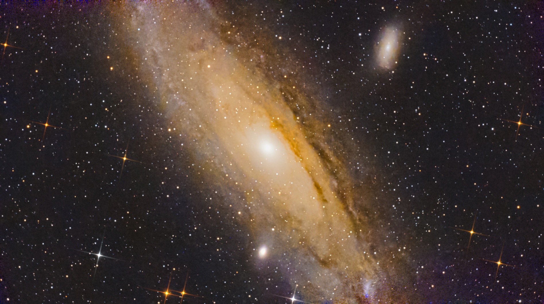 Three Galaxies Two Nights