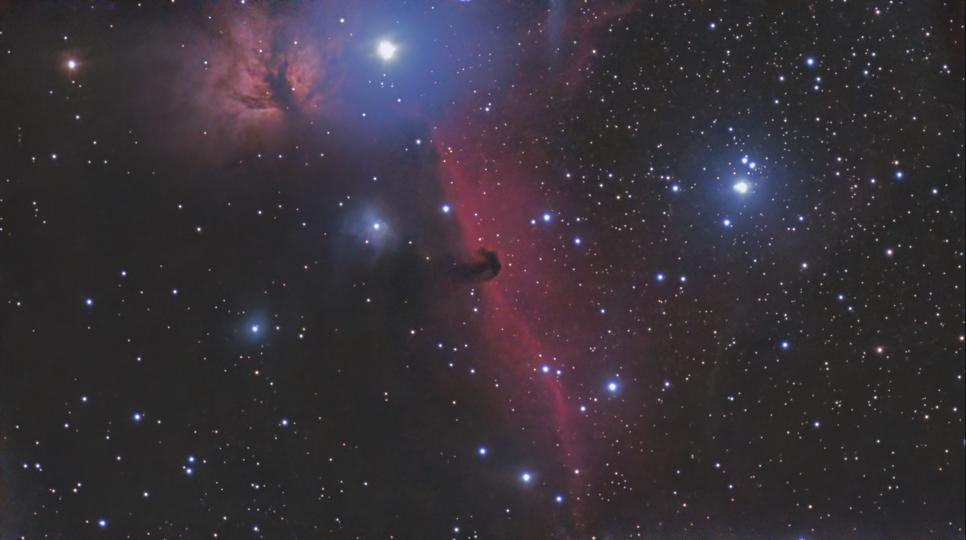 Horse head Nebula and Flame Nebula