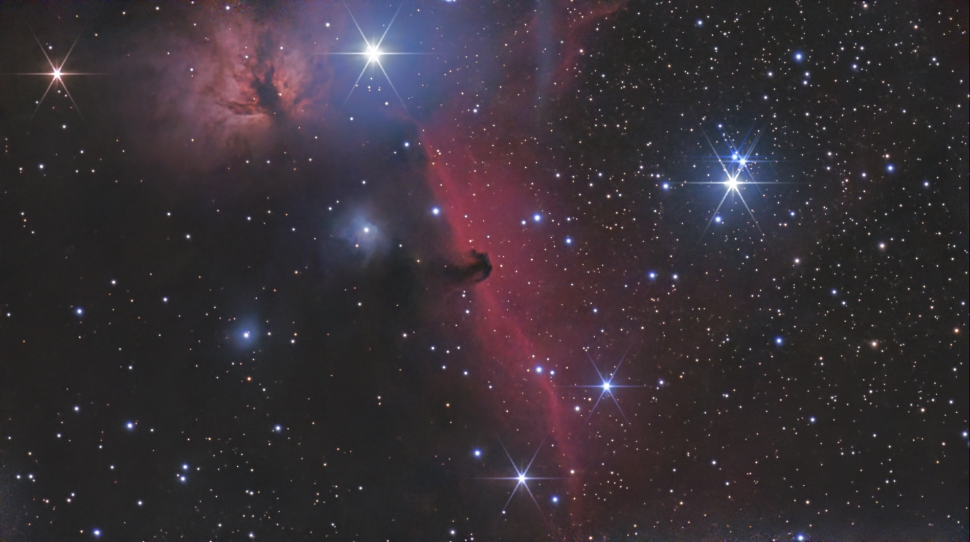 Horse head Nebula and Flame Nebula