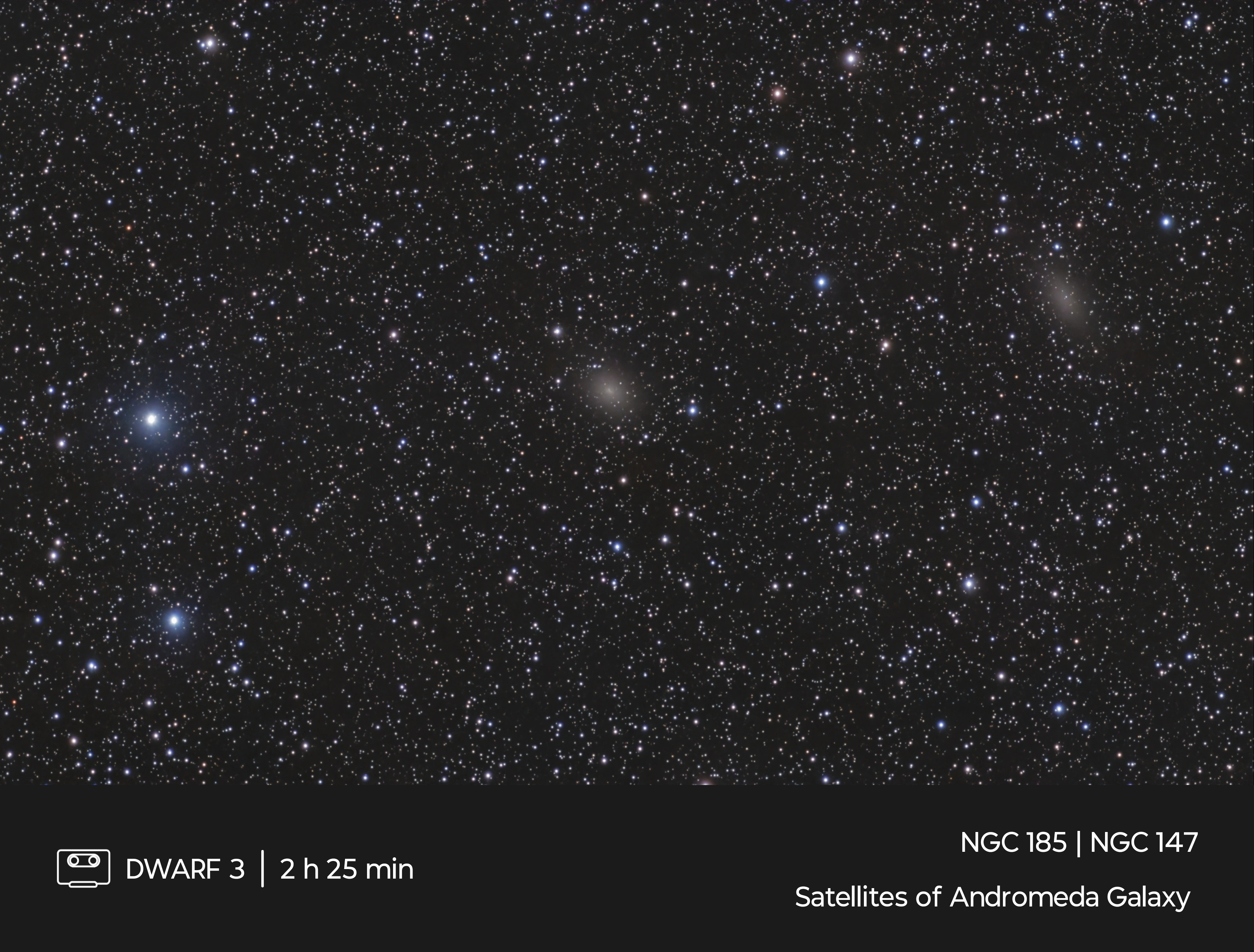 NGC 185 | NGC 147 | Satellites of Andromeda Galaxy