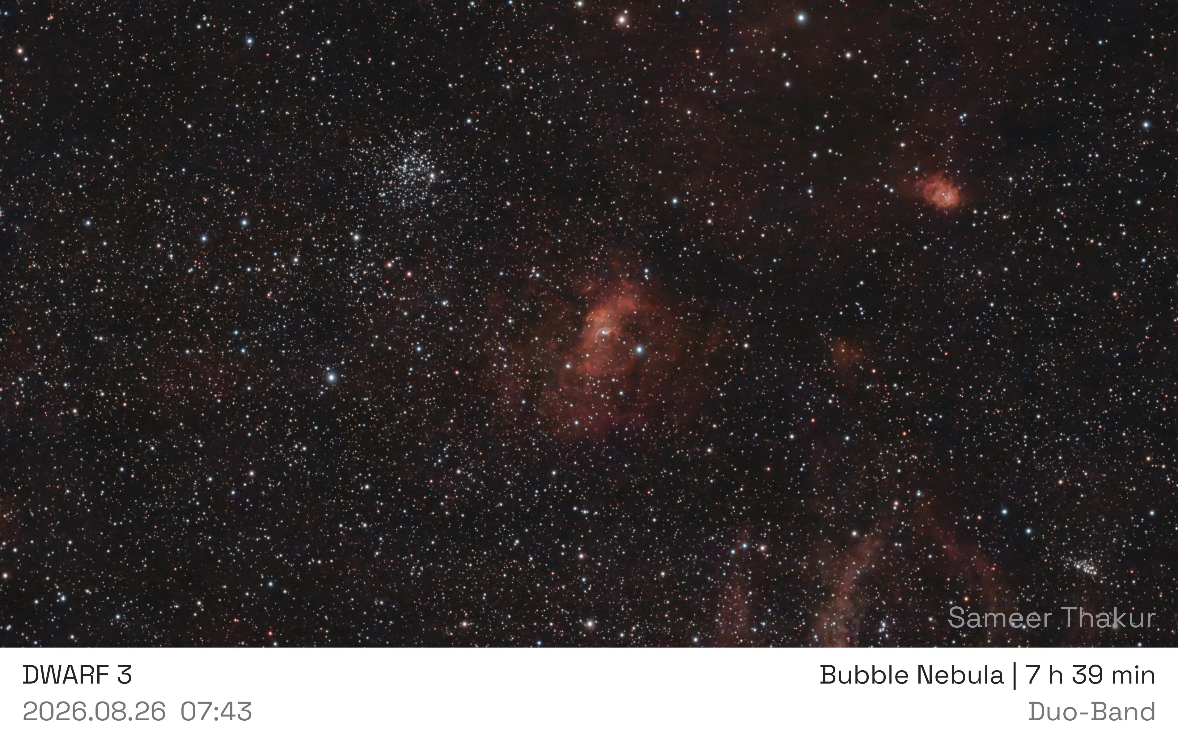 M 52 & Bubble Nebula