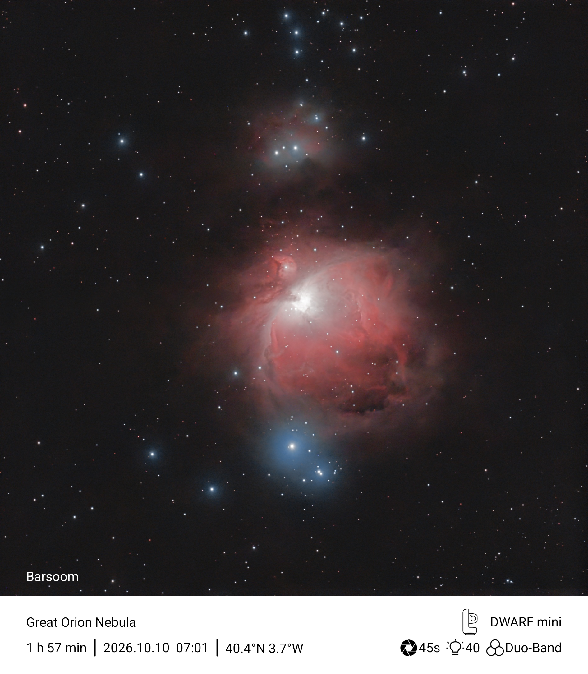 M42 Great Orión nebula