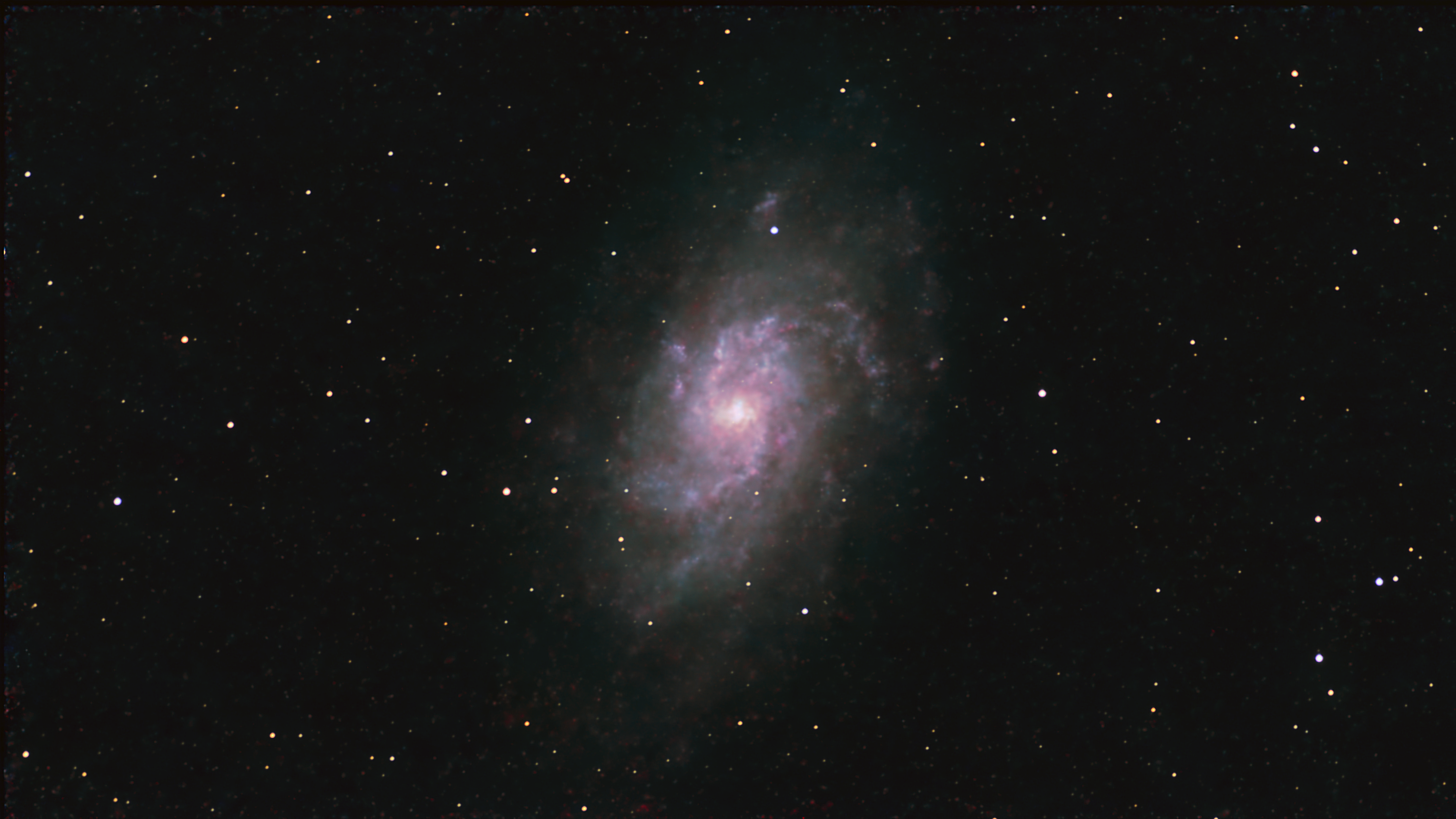 Messier 33, Dwarf Mini, 120 min RGB, 60 min HaOIII