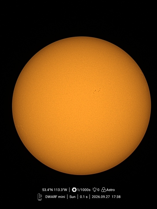 Sun Spots 2009 09 27