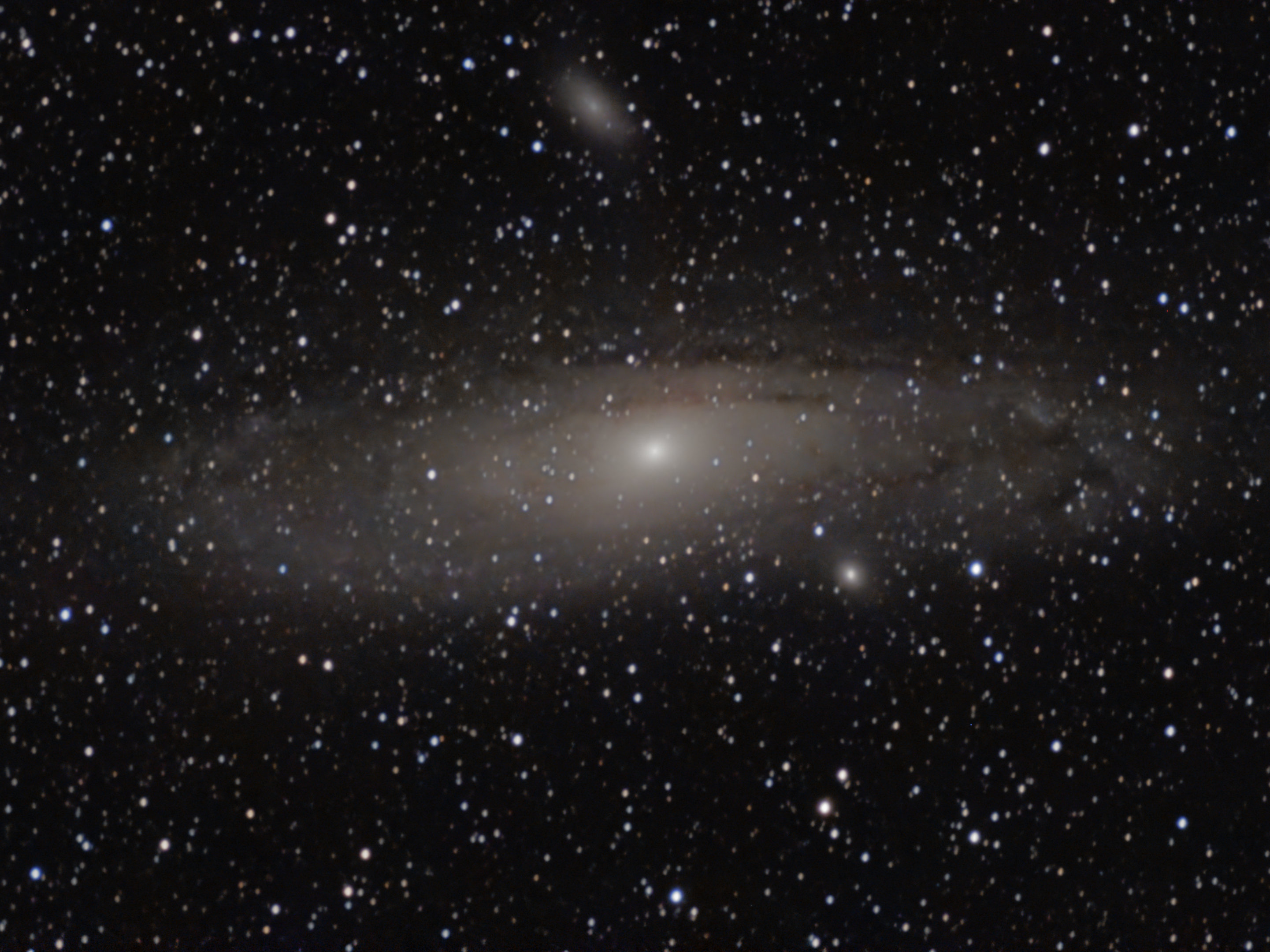 M31, M32 und M110 im Sternbild Andromeda