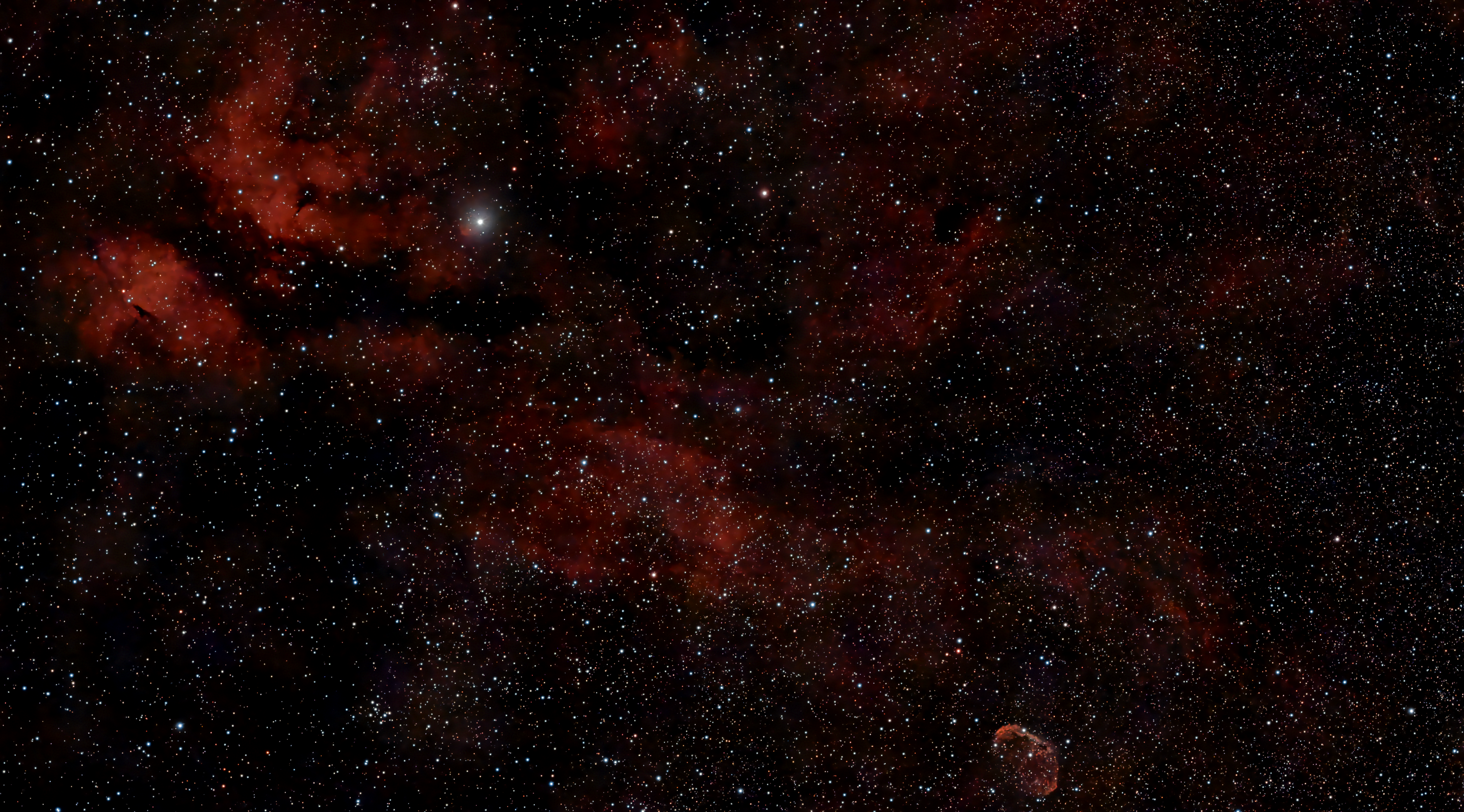 Sadr & Crescent nebulae